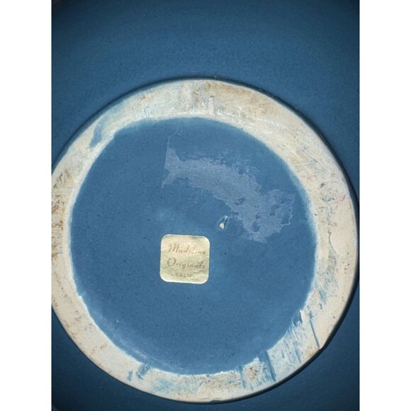 Madeline Originals Calif Mid-Century Ceramic Blue Vase - Picture 5 of 13